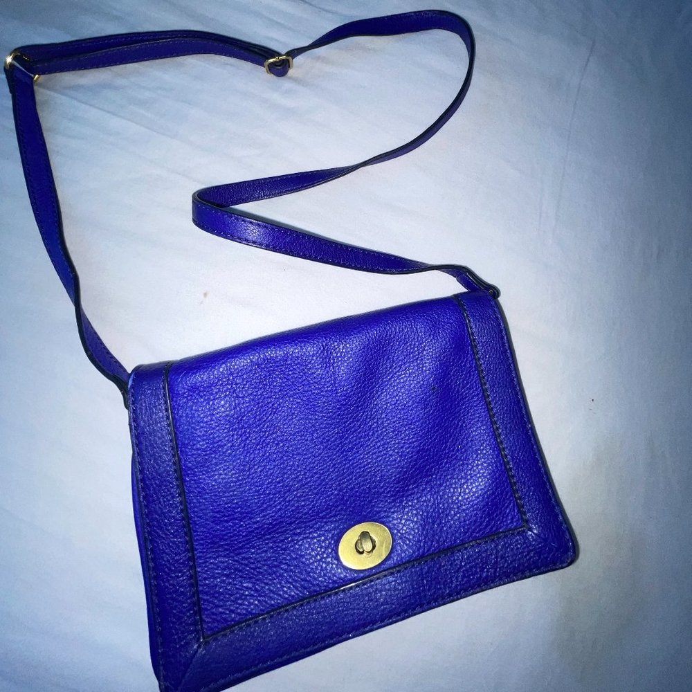 J. Crew Cross Body Bag in Midnight Blue